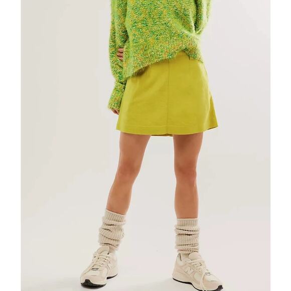 Free People Dresses & Skirts - Free People Can't Blame Me Linen‎ Skirt Size 2 NWOT